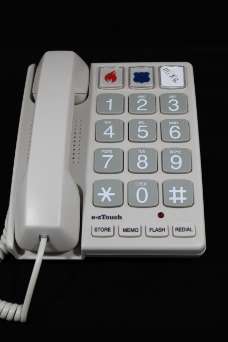 Teléfono de botones grandes con números Braille