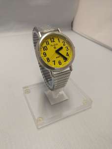 Bold Print Yellow Faced Watch