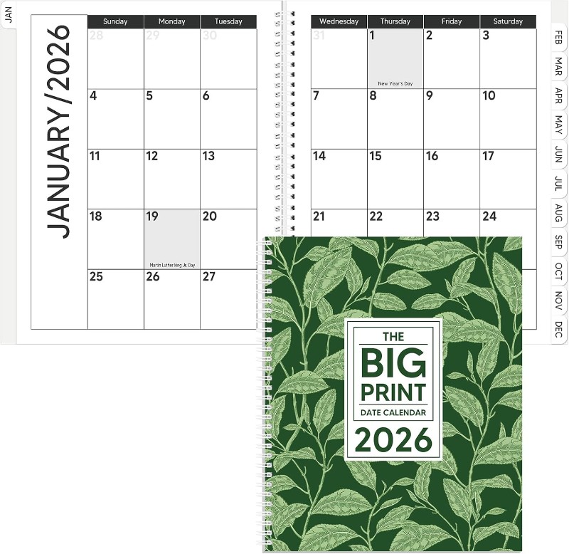 Big Print Desk Calendar (2026)