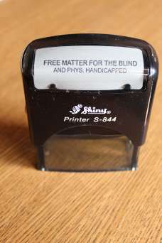 Free Matter Rubber Stamp