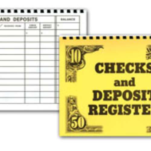 Large Print Check and Deposit Register