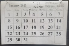 Large Print Wall Calendar (2023)