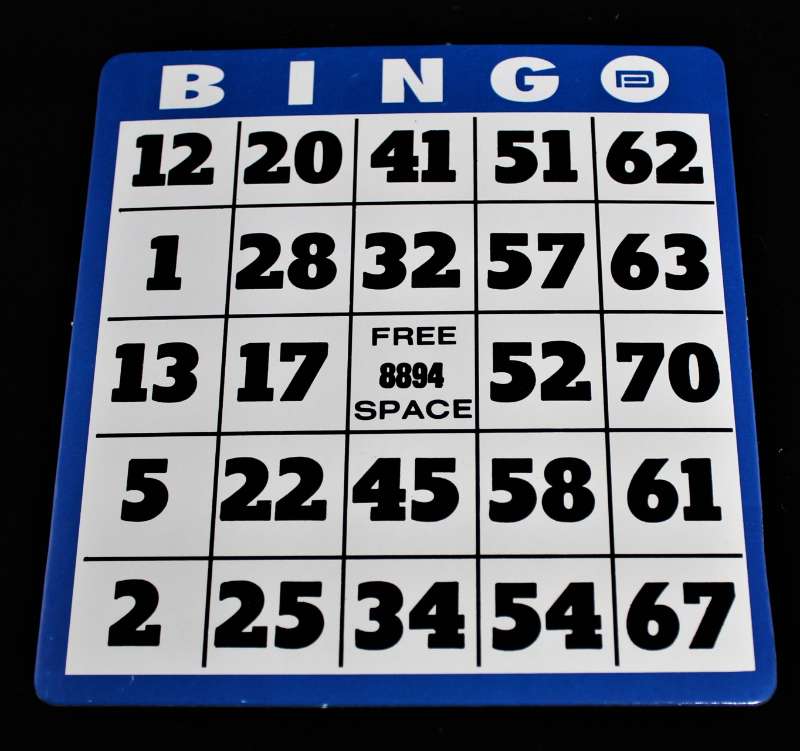 Tarjeta de bingo de baja visión