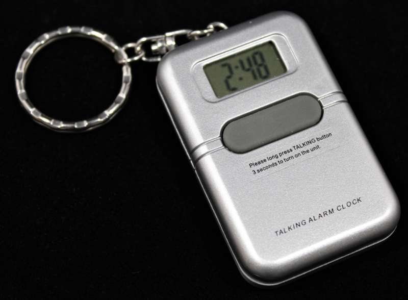 Talking Key Chain Clock - Sharper Vision Store