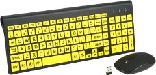 Wireless Keyboard (Yellow w/ Black Letters)