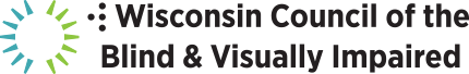 El logo de The Wisconsin Council of the Blind & Visually Impaired
