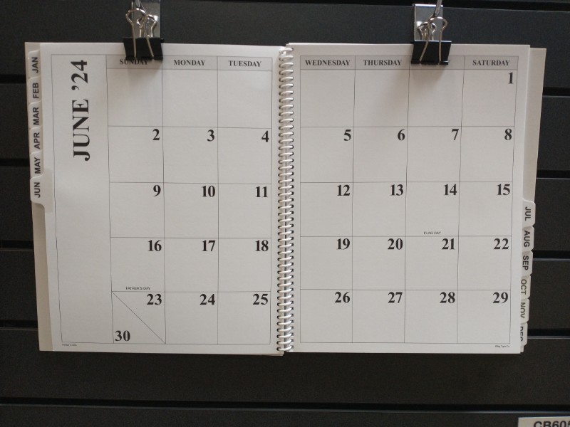 Big Print Desk Calendar (2024)
