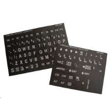 Etiquetas de teclado de letra grande (blancas)